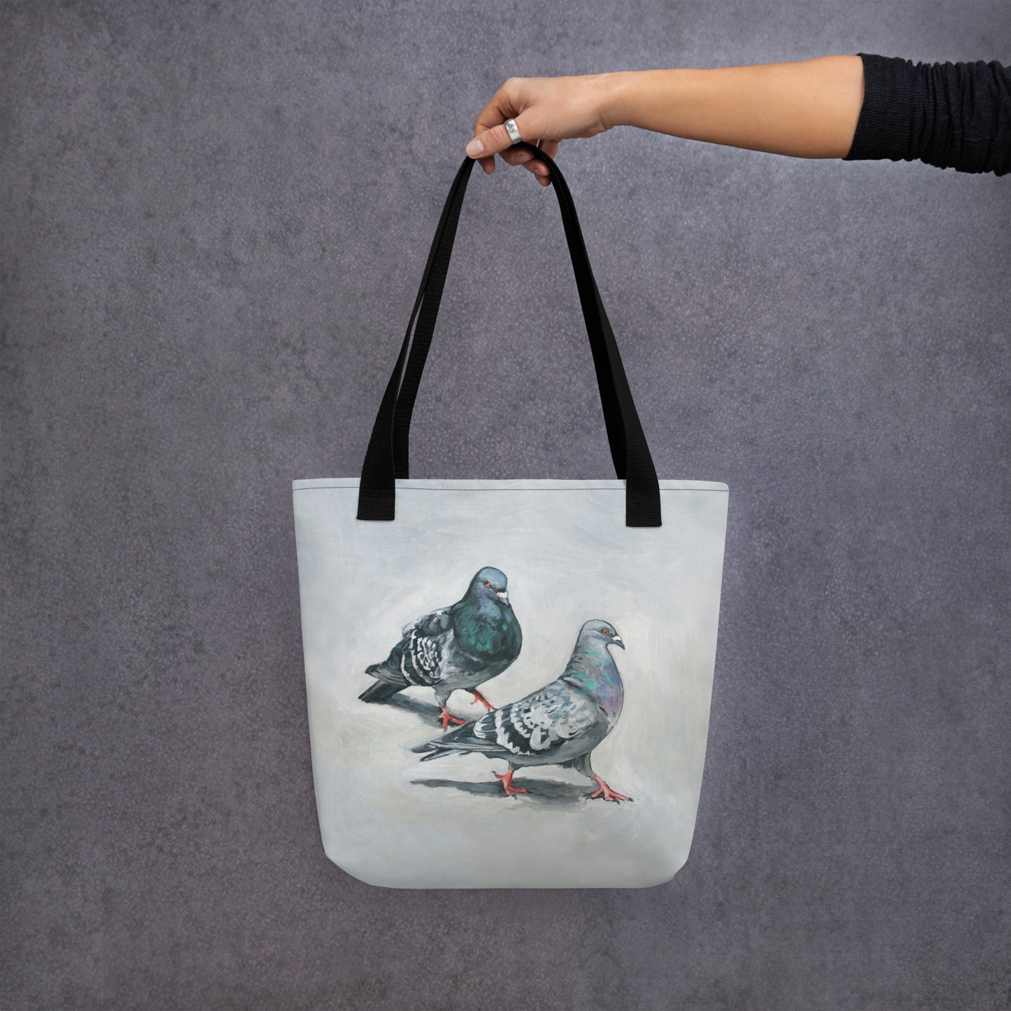 Tote Bag - Pigeons Flirting