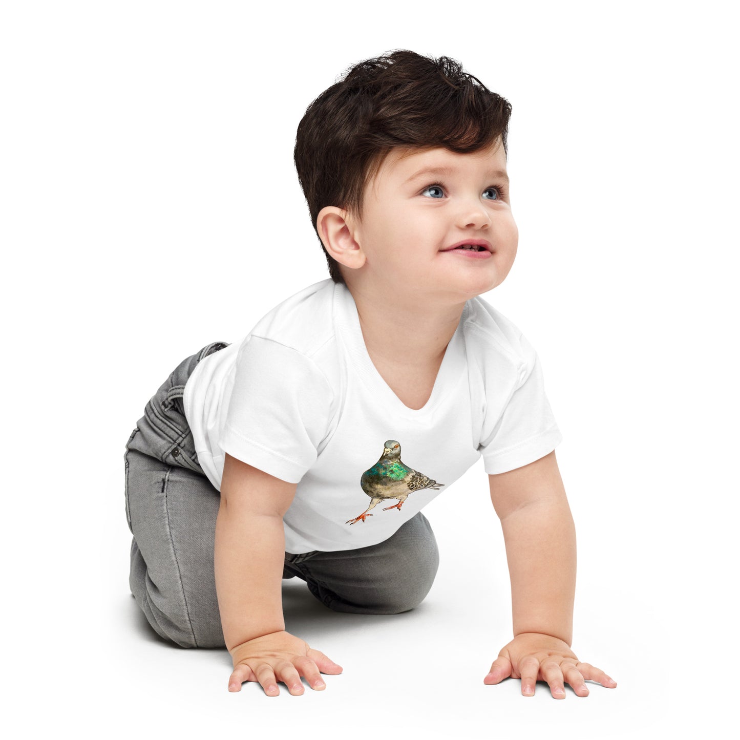 Baby Jersey Short Sleeve Tee - Scottish Pigeon Design