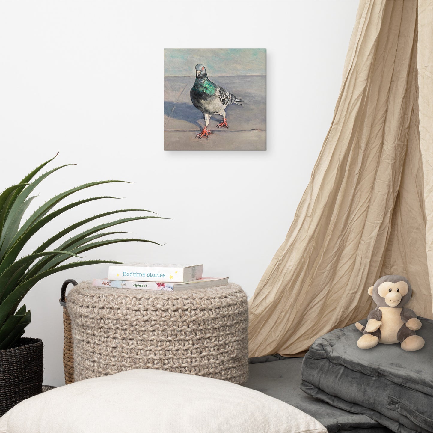 High Quality Print on Canvas - Scottish Pigeon