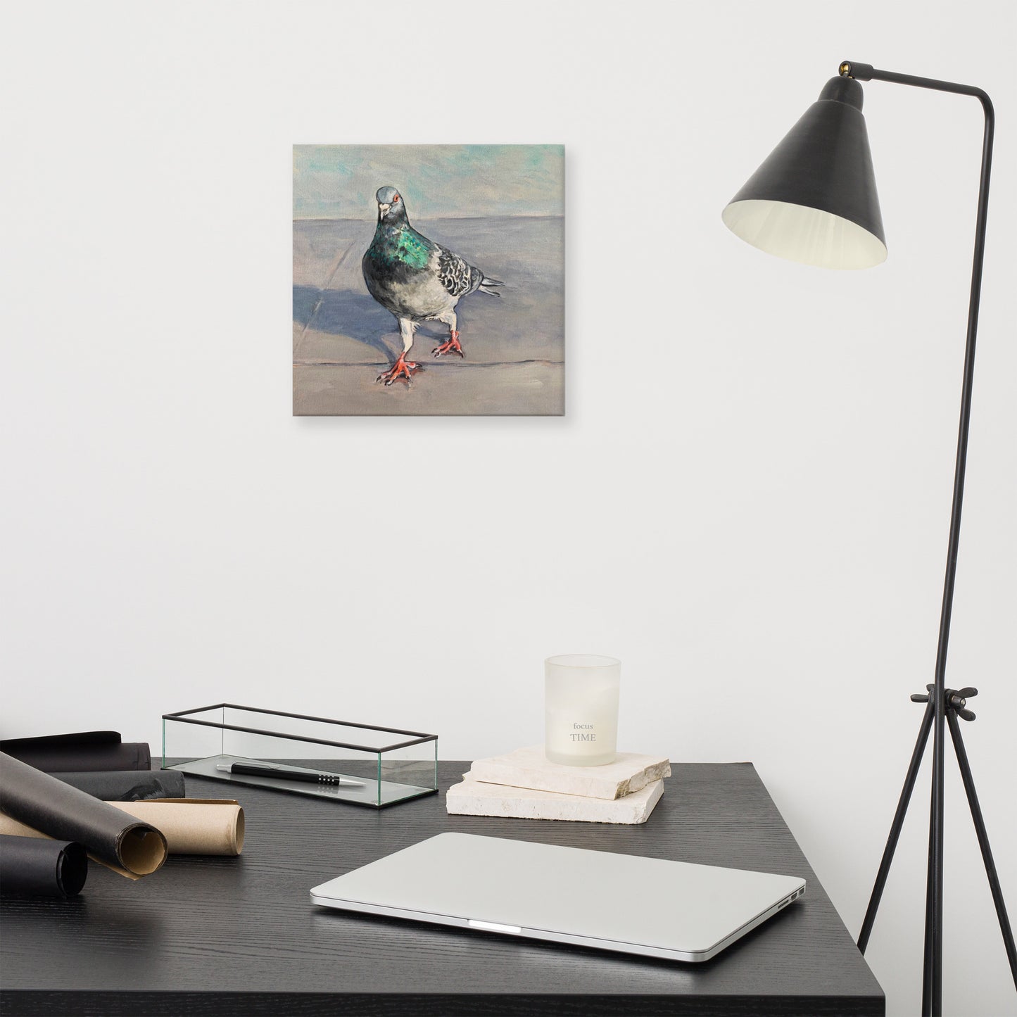 High Quality Print on Canvas - Scottish Pigeon