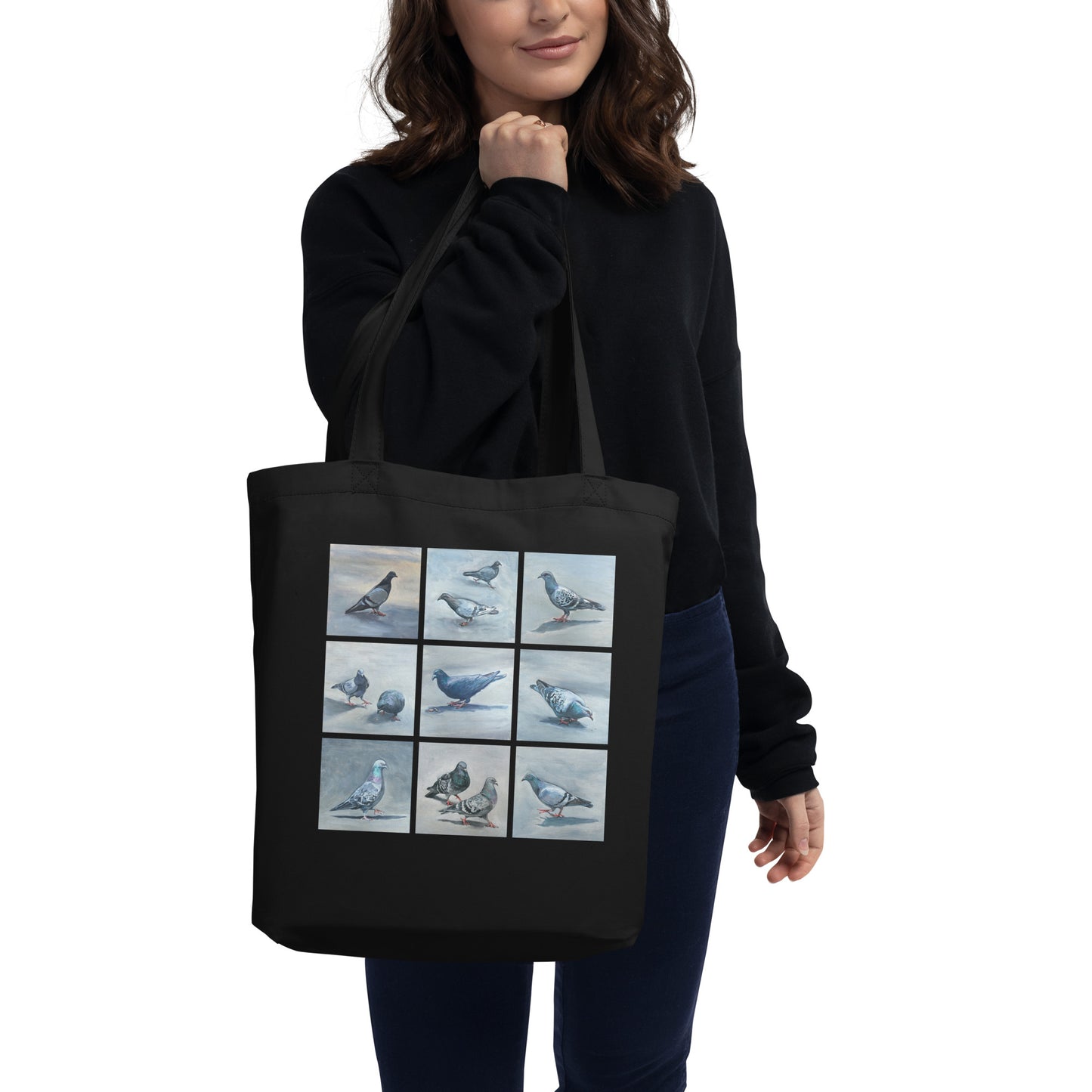 Eco Tote Bag - Twelve Pigeons Design