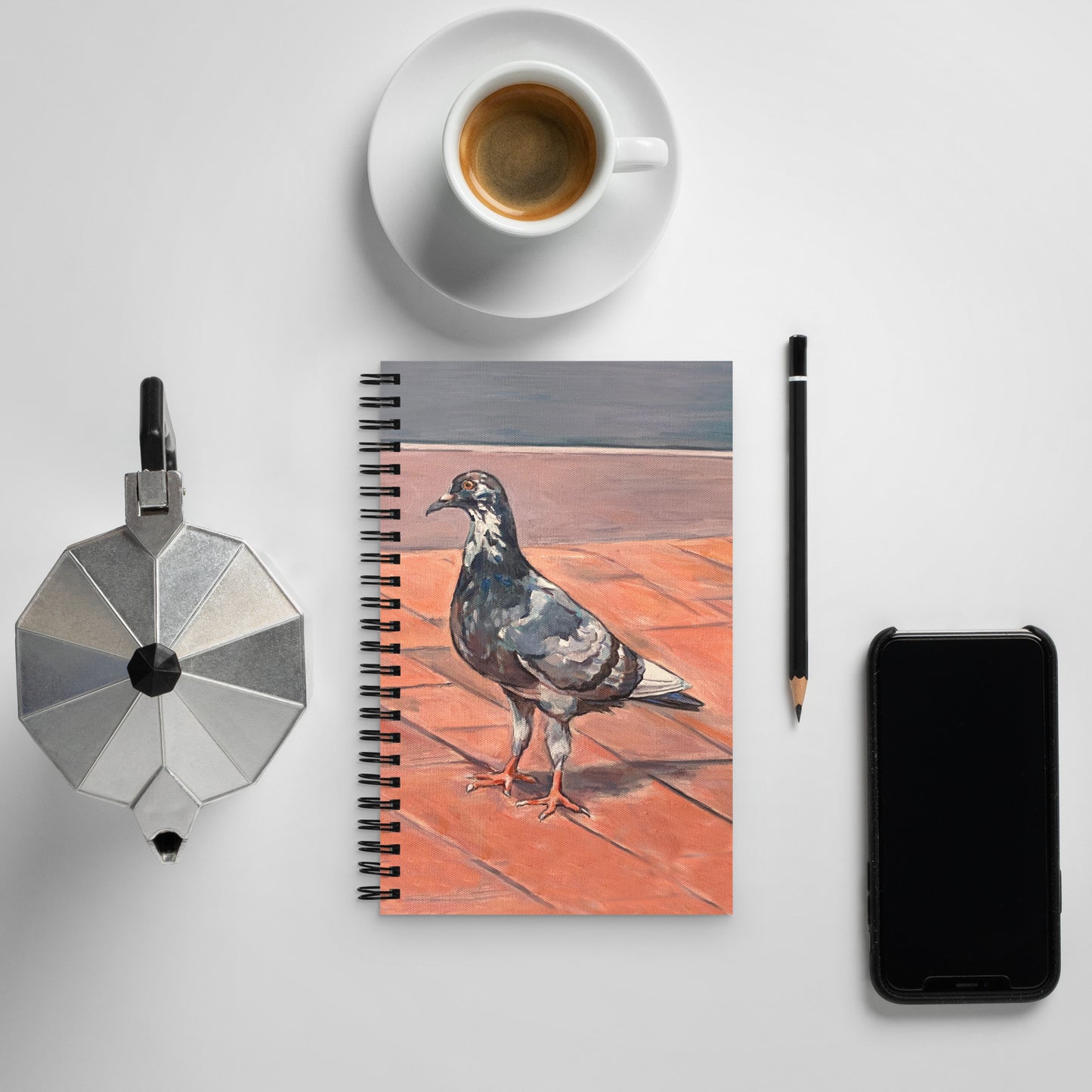 Spiral Notebook with Pigeon from Soho, NYC