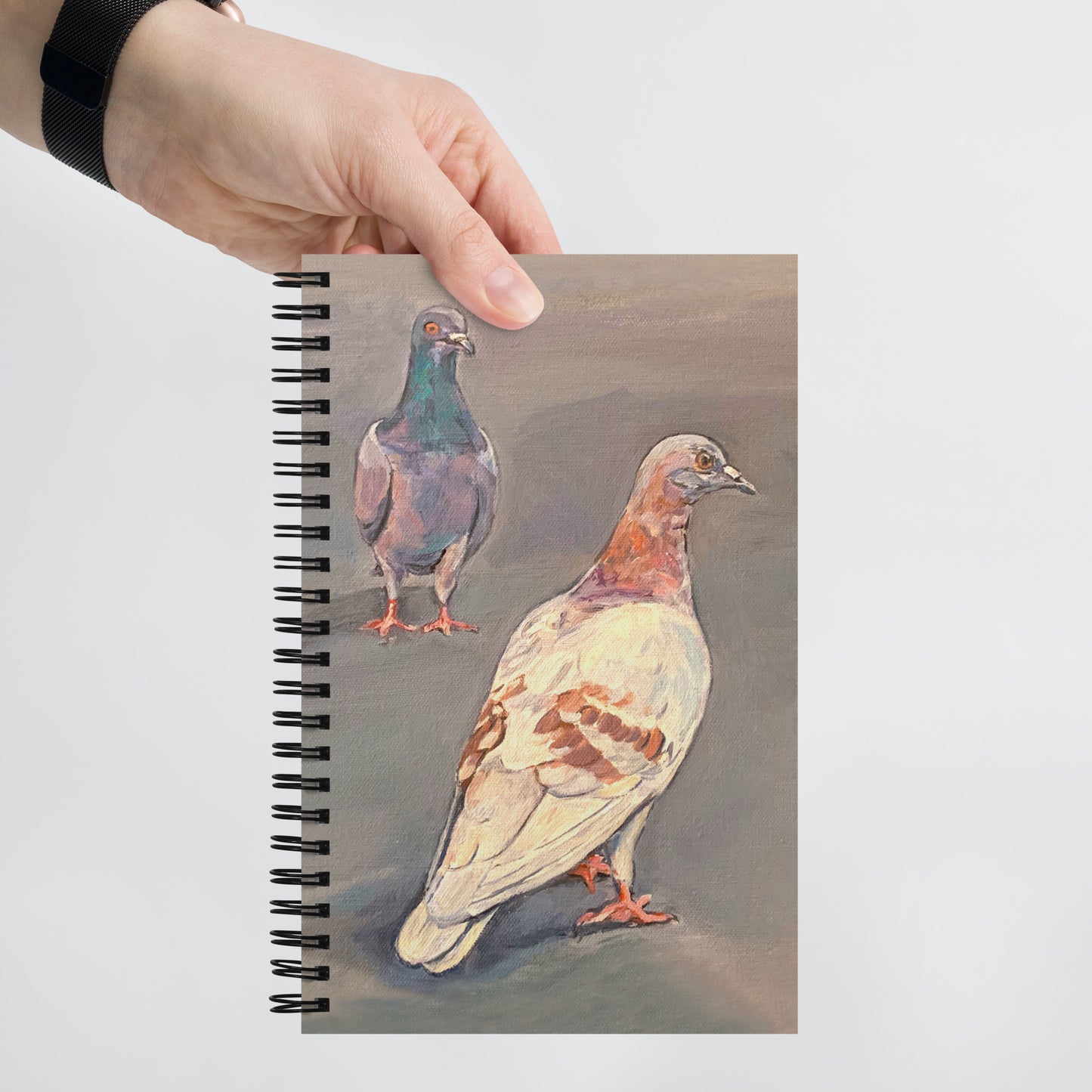 Spiral notebook with Pigeons of Taormina, Sicily
