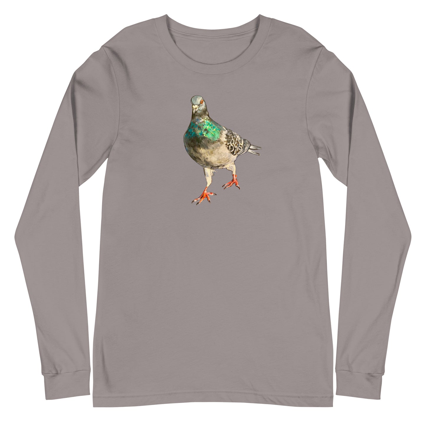 Unisex Long Sleeve Tee - Scottish Pigeon Design