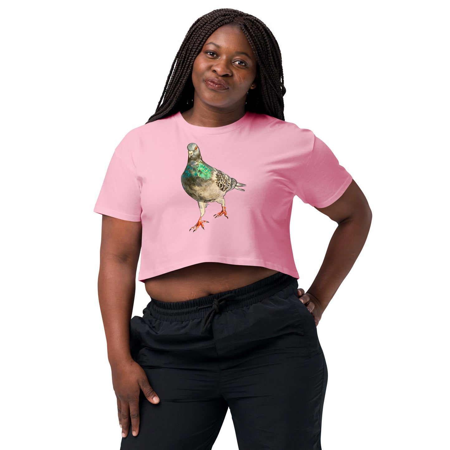 Women’s Crop Top- Scottish Pigeon Design