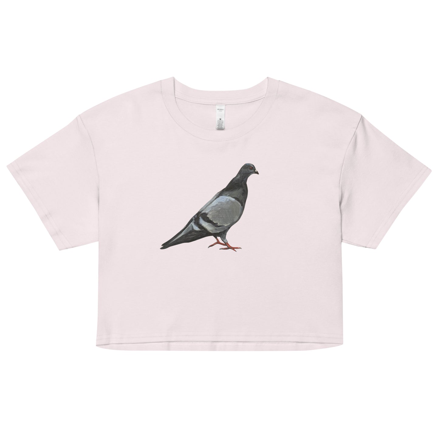 Women’s Crop Top - Classic Pigeon Pose Design
