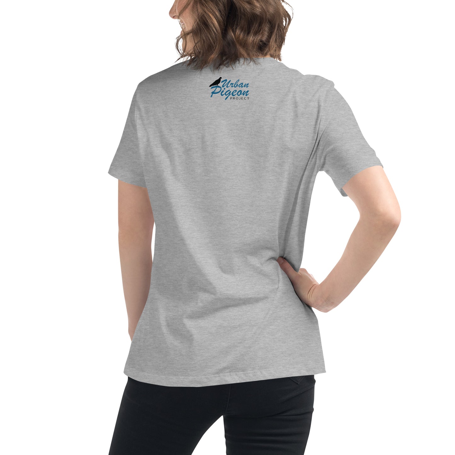 Women's Relaxed T-Shirt - Scottish Pigeon Design