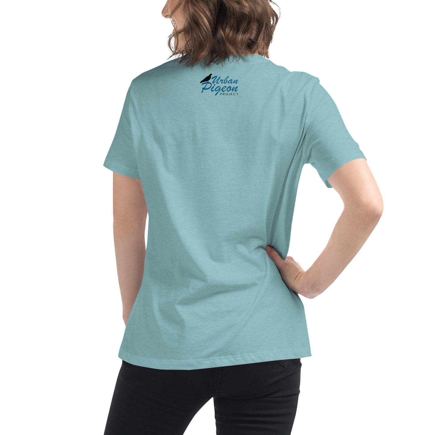 Women's Relaxed T-Shirt - Scottish Pigeon Design