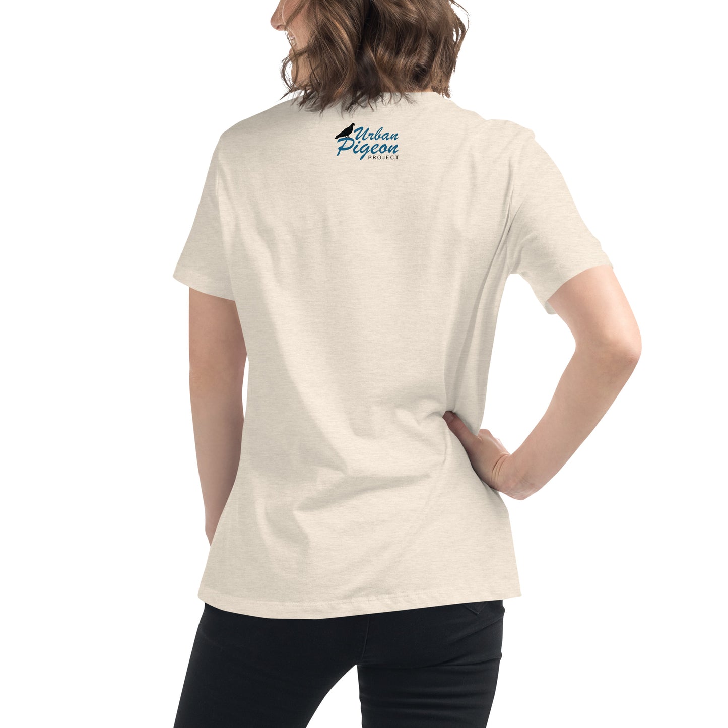 Women's Relaxed T-Shirt - Scottish Pigeon Design