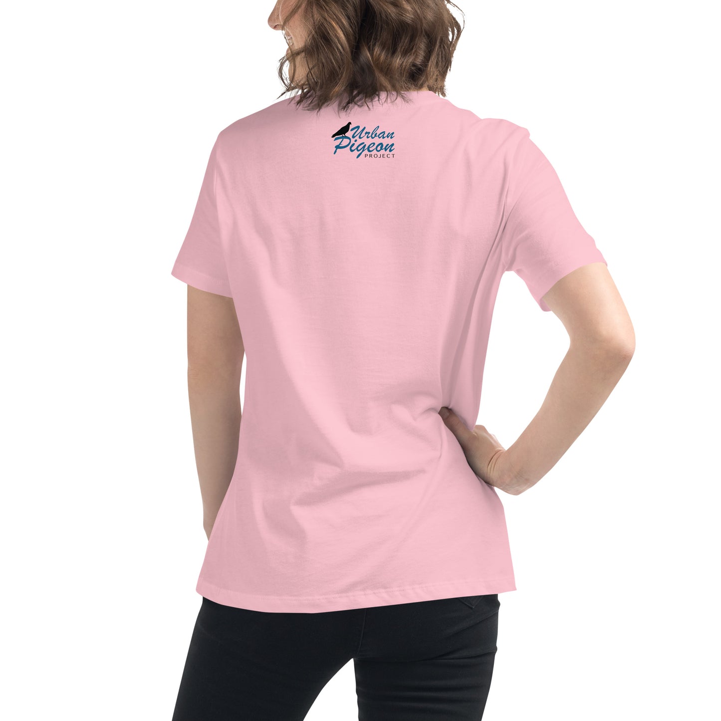 Women's Relaxed T-Shirt - Scottish Pigeon Design