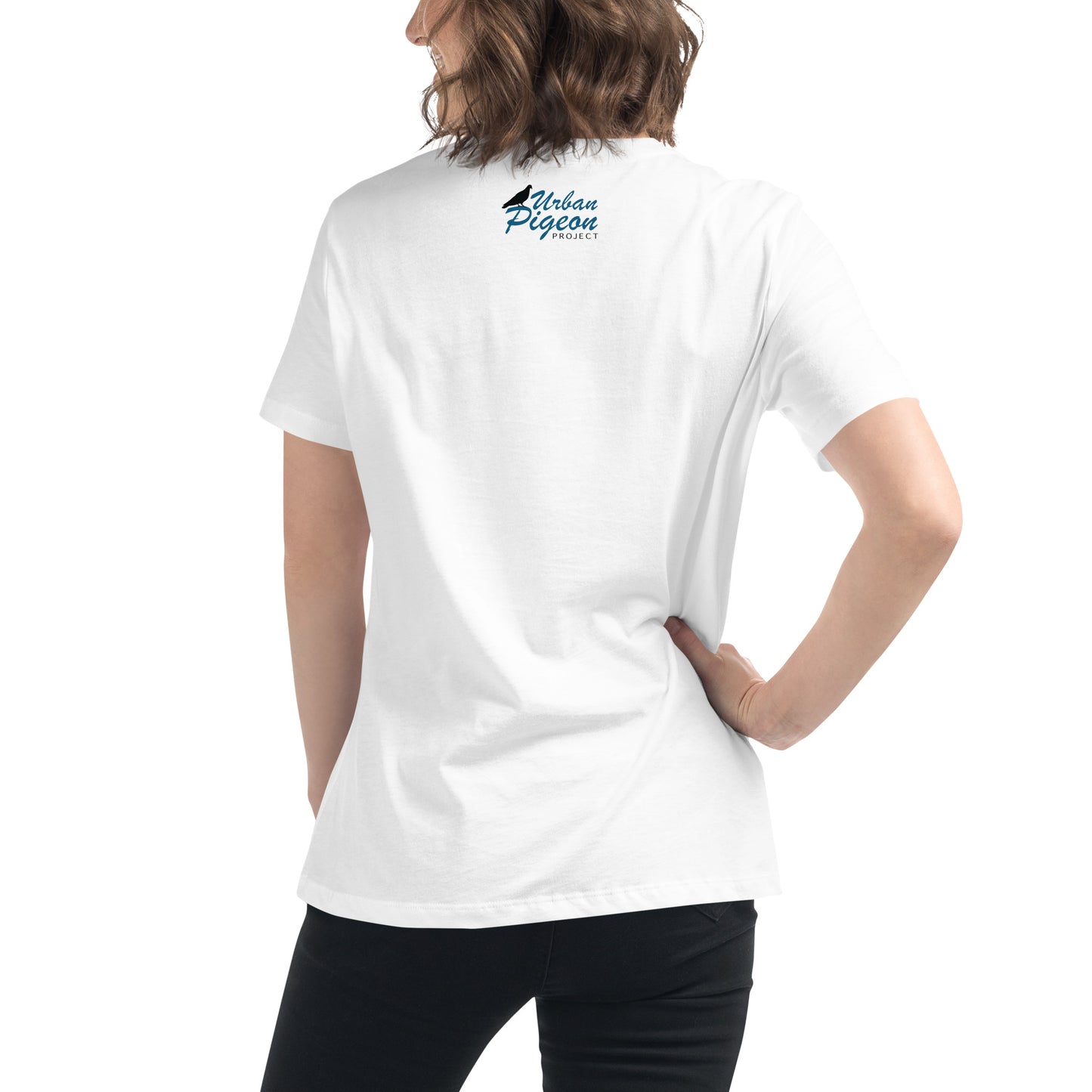 Women's Relaxed T-Shirt - Scottish Pigeon Design