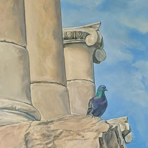 Pigeon of Pompeii, 24in x 36in, Pompeii, Italy