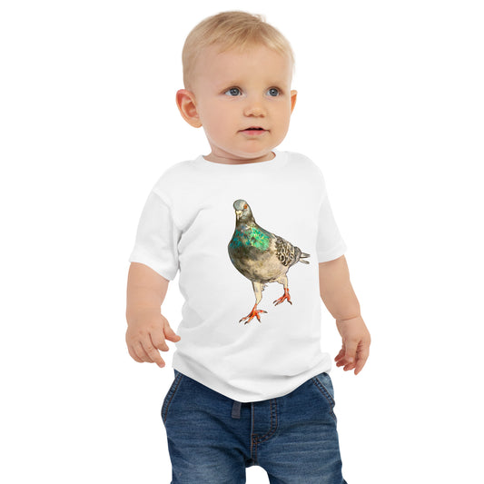 Baby Jersey Short Sleeve Tee - Scottish Pigeon Design