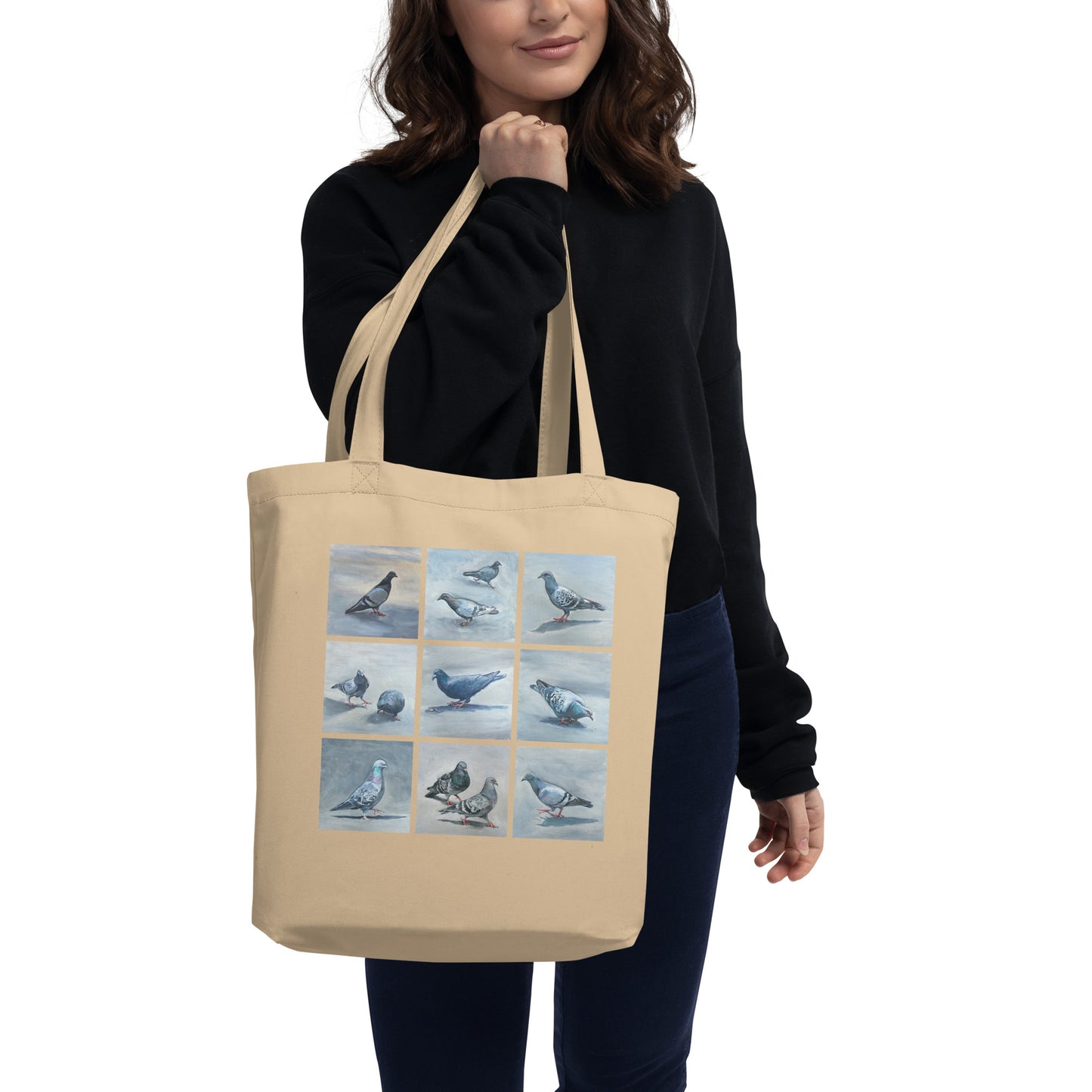 Eco Tote Bag - Twelve Pigeons Design