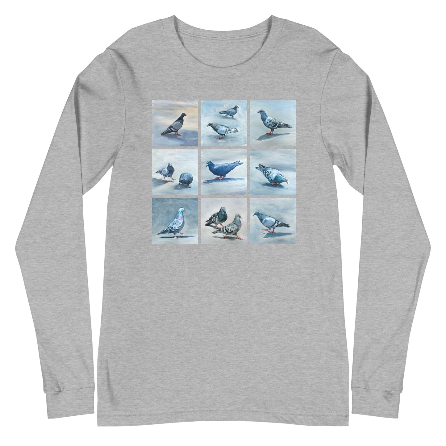 Unisex Long Sleeve Tee - Twelve Pigeons Design