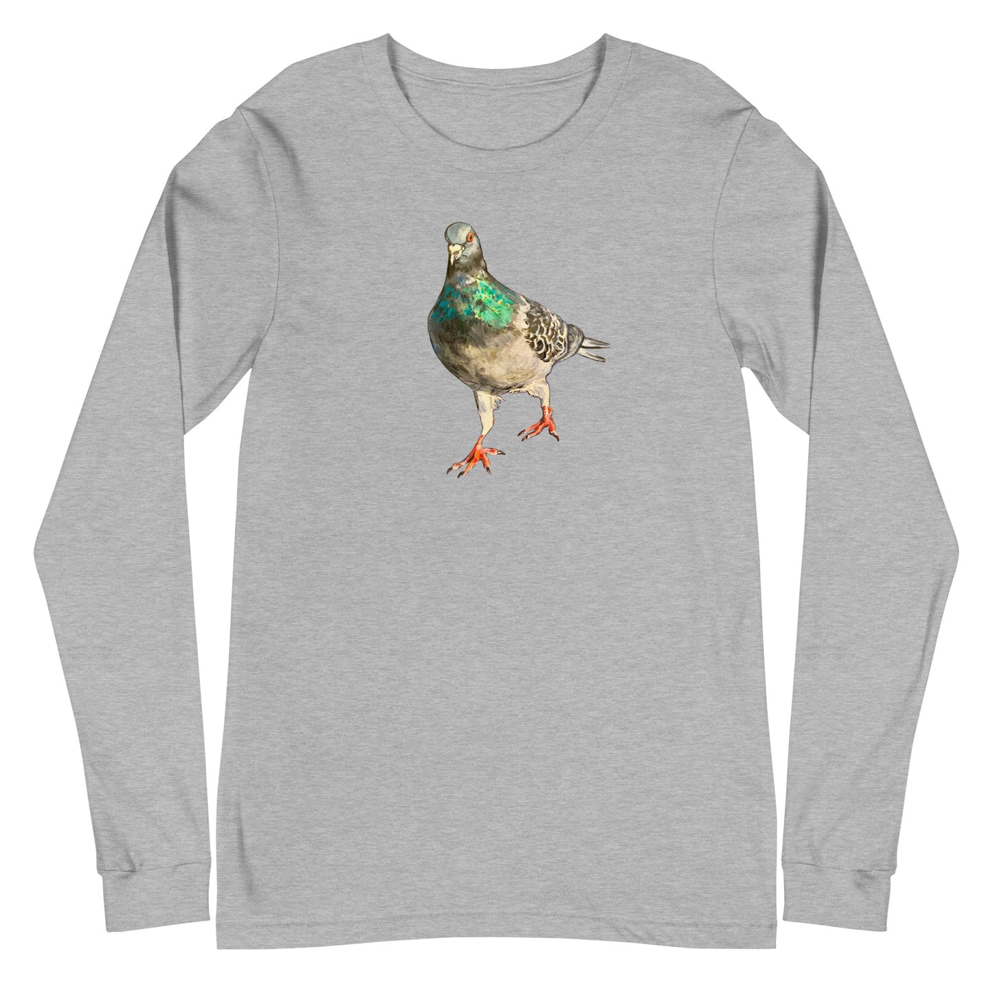 Unisex Long Sleeve Tee - Scottish Pigeon Design