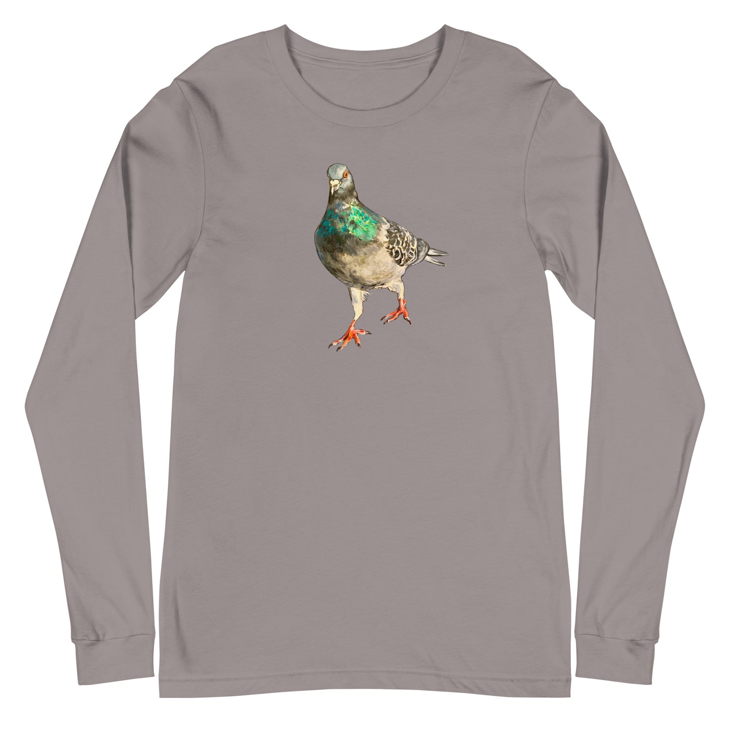 Unisex Long Sleeve Tee - Scottish Pigeon Design