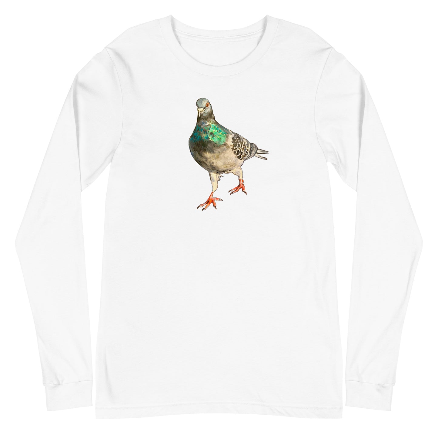 Unisex Long Sleeve Tee - Scottish Pigeon Design