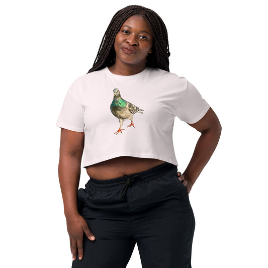 Women’s Crop Top- Scottish Pigeon Design