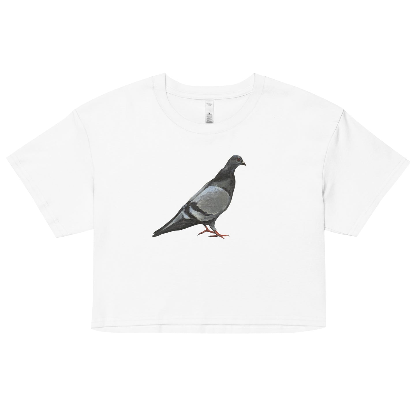 Women’s Crop Top - Classic Pigeon Pose Design