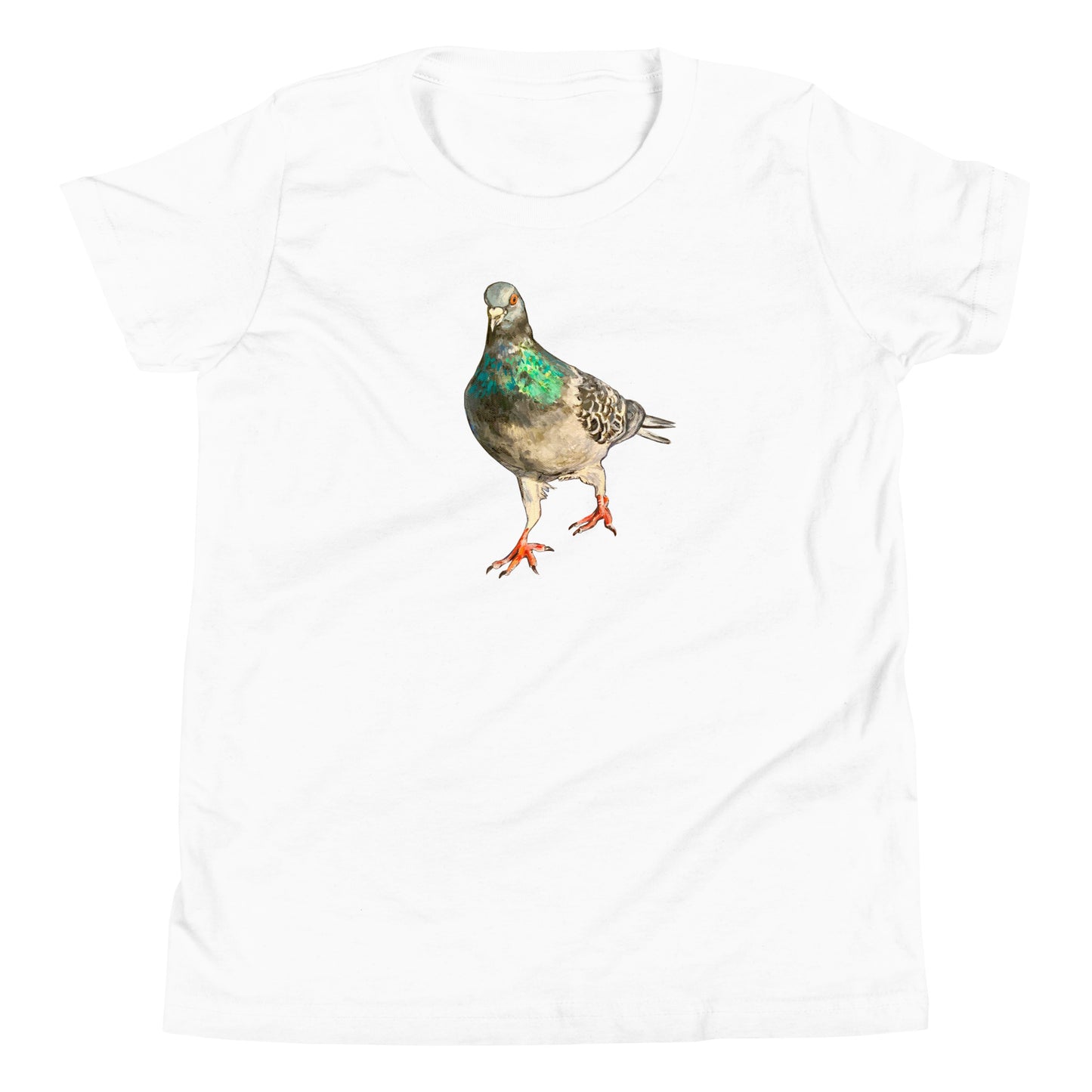 Youth Short Sleeve T-Shirt - Scottish Pigeon Design